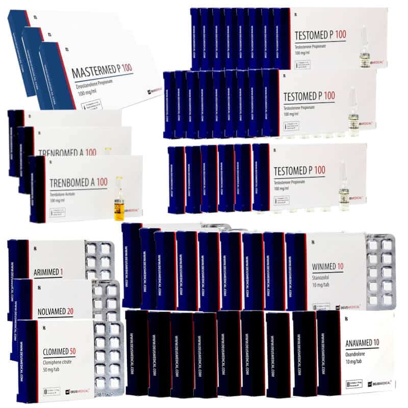 EXTREM LEAN MASS GAIN PACK Test P Tren A Mast P Anavar Winstrol Oral 16 veckor DEUS