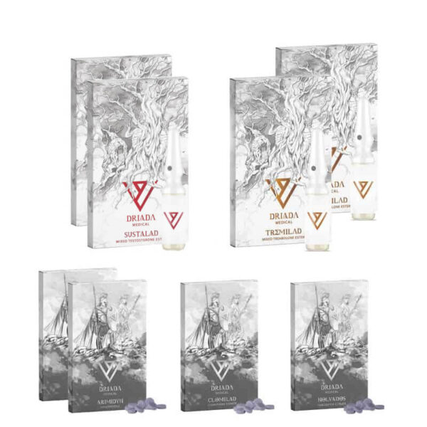 Pack lean mass advanced 10 veckor Sustanon Tri Tren Driada Medical 1