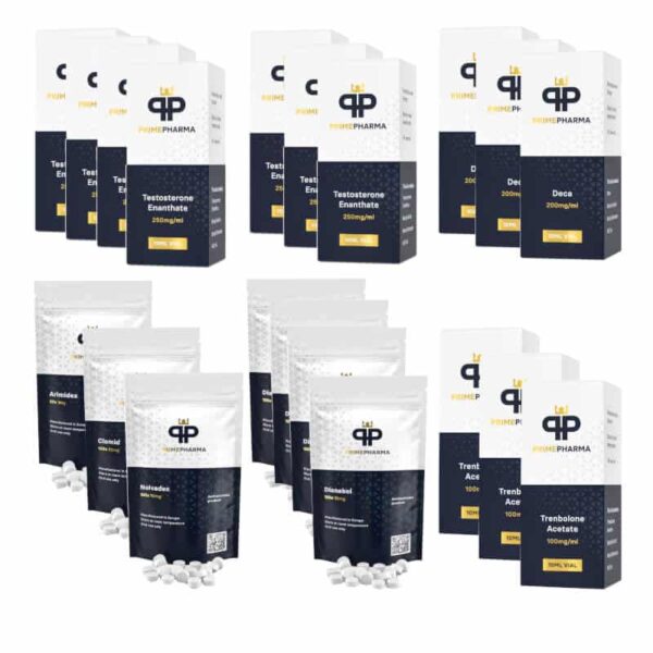 Extreme Mass Gain Pack TEST E DECA TREN A DIANABOL 16 veckor Prime Pharma