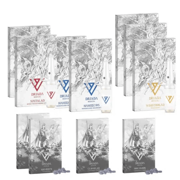 Torrviktspaket (INJECTA) SUSTANON + DECA + WINSTROL (8 veckor) Driada Medical