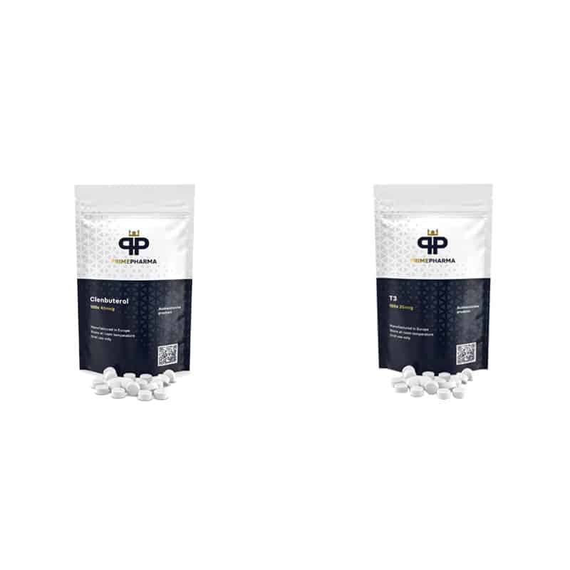 Strimlingspaket 8 veckor Clenbuterol Cytomel Prime pharma