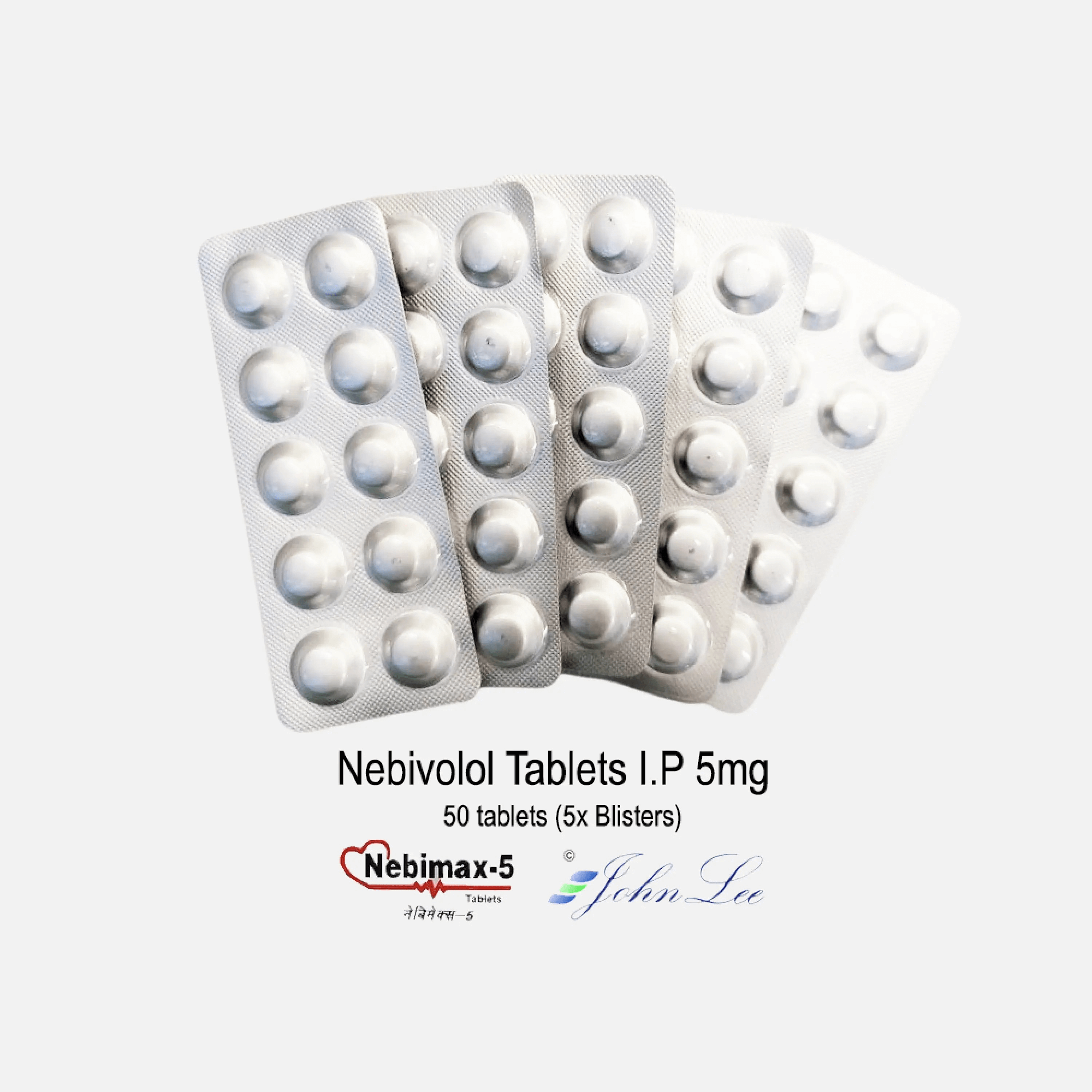 Nebivolol 5 mg Nebimax 5 50 tabletter 5 blister Driada Medical