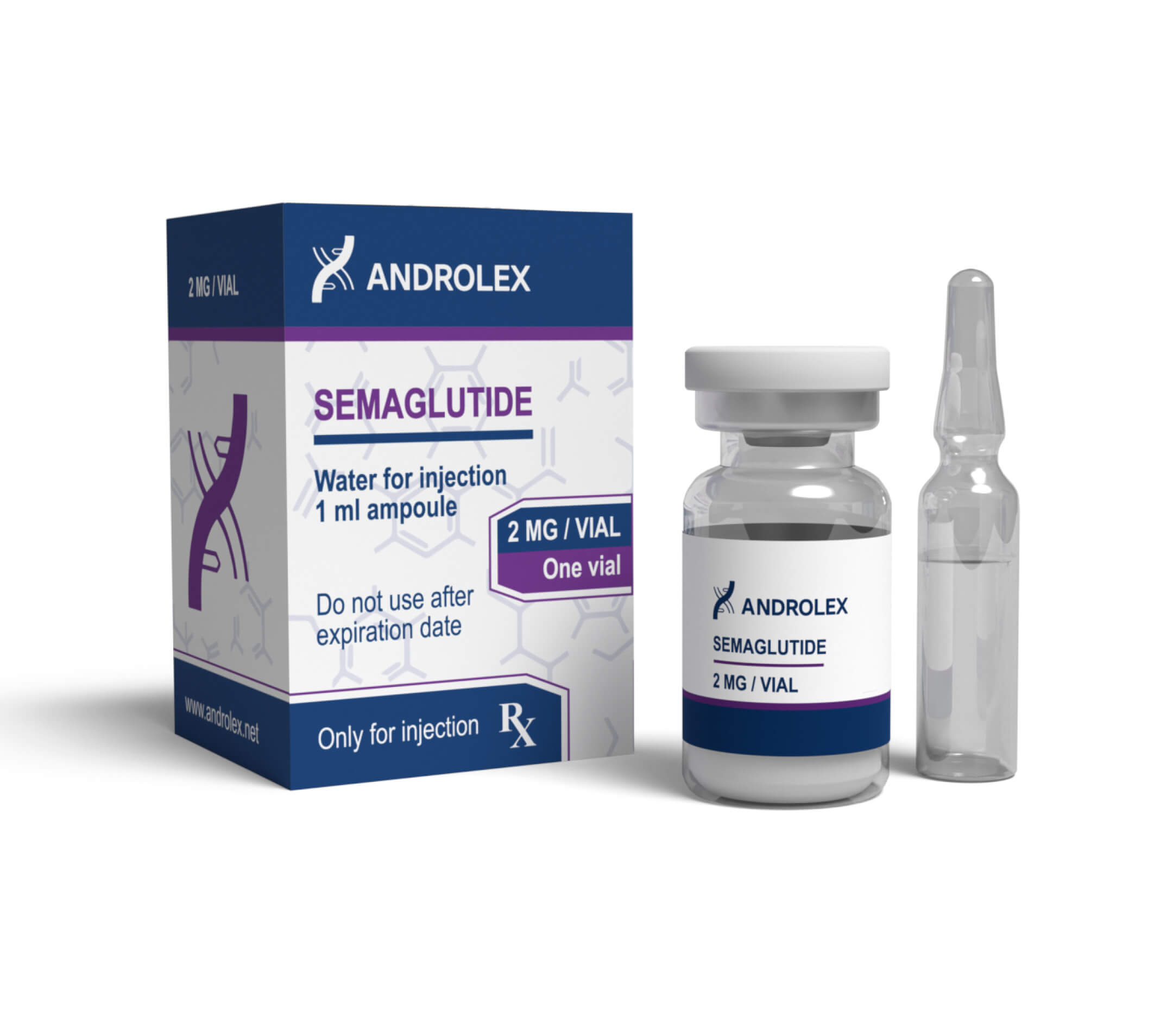 androlex semaglutid 2 mg injektionsflaska