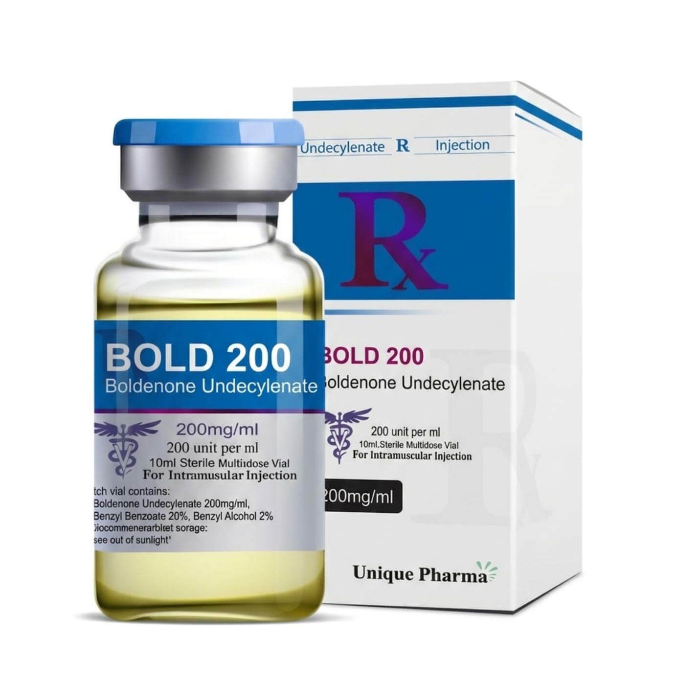 BOLD 200 - Boldenonundecylenat (200 mg/ml 10 ml) - UNIQUE-PHARMA