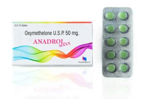 ANADROL MAXX - Oxymeteolon USP 50 mg 100 tabletter - POWERBOLIC
