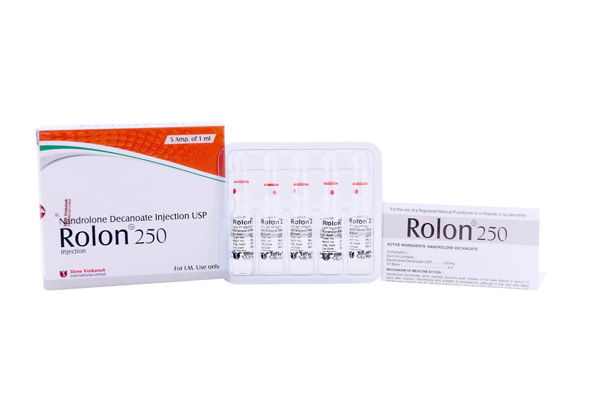 ROLON - Nandrolone Decanoate 250mg/ml (5amps x 1ml) - Shree Venkatesh