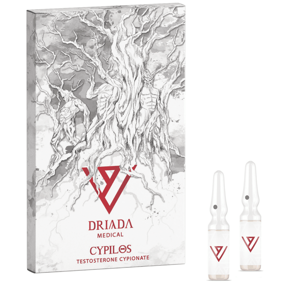 Cypilos - Testosteron Cypionat 200 mg/ml - 10 ampuller à 1 ml - Driada Medical