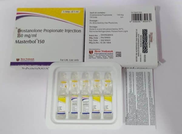 MASTERBOL 150 - Drostanolonpropionat 150 mg/ml (5 ampuller x 1 ml) - Shree Venkatesh