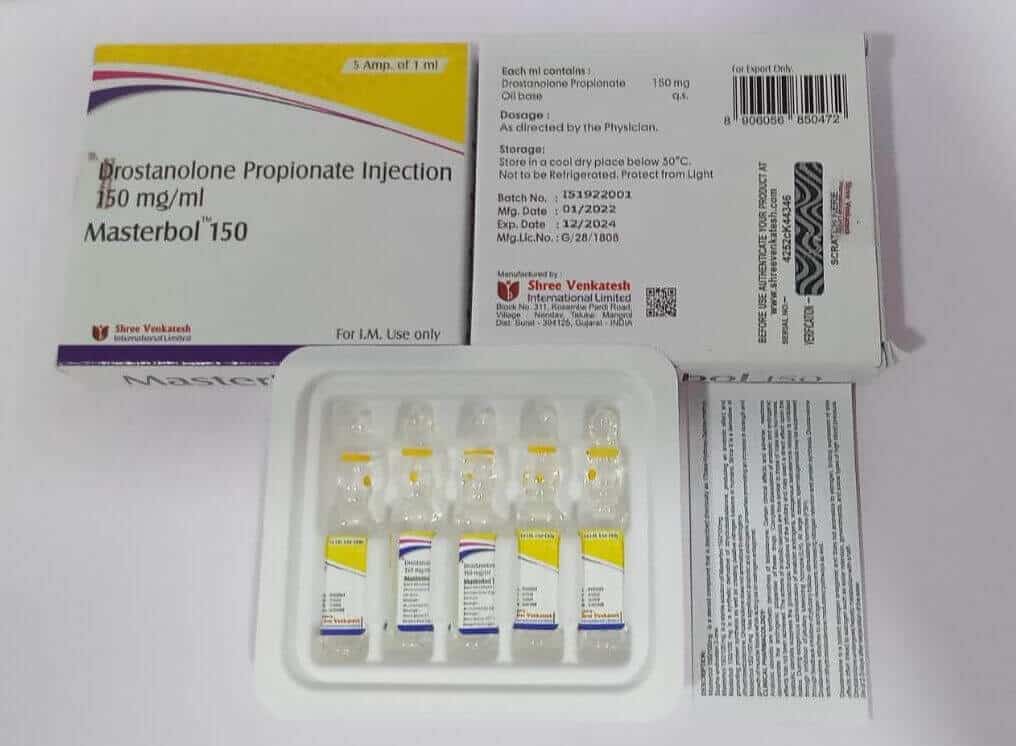 MASTERBOL 150 - Drostanolonpropionat 150 mg/ml (5 ampuller x 1 ml) - Shree Venkatesh