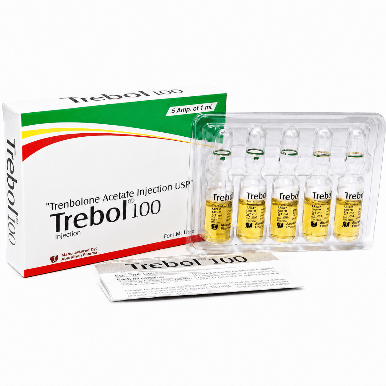 TREBOL - Trenbolonacetat 100 mg/ml (5 amps x 1 ml) - Shree Venkatesh