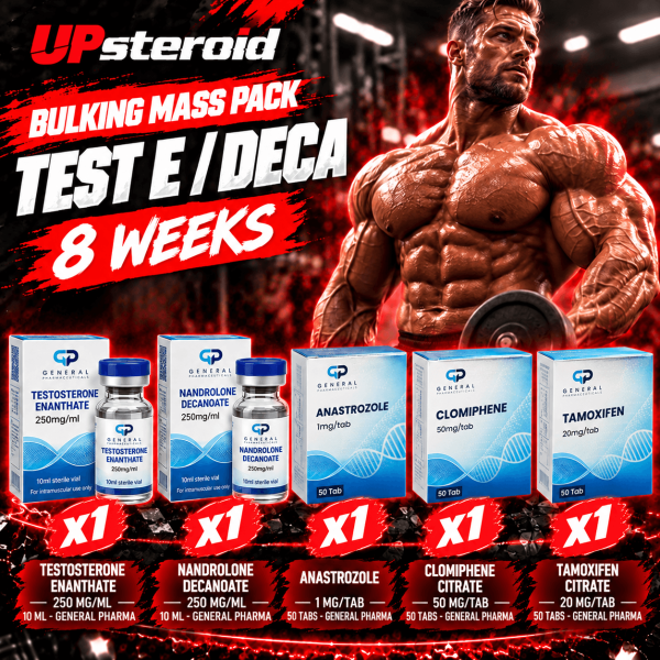 Pack Prise de Masse - GENERAL PHARMA - Testostérone Enanthate / Deca (8 semaines)