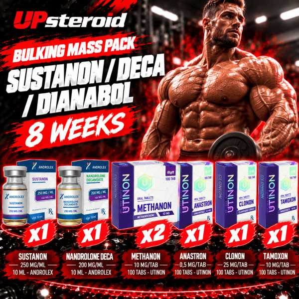 Pack Prise de Masse - UTINON - Sustanon / Deca / Dianabol (8 semaines)